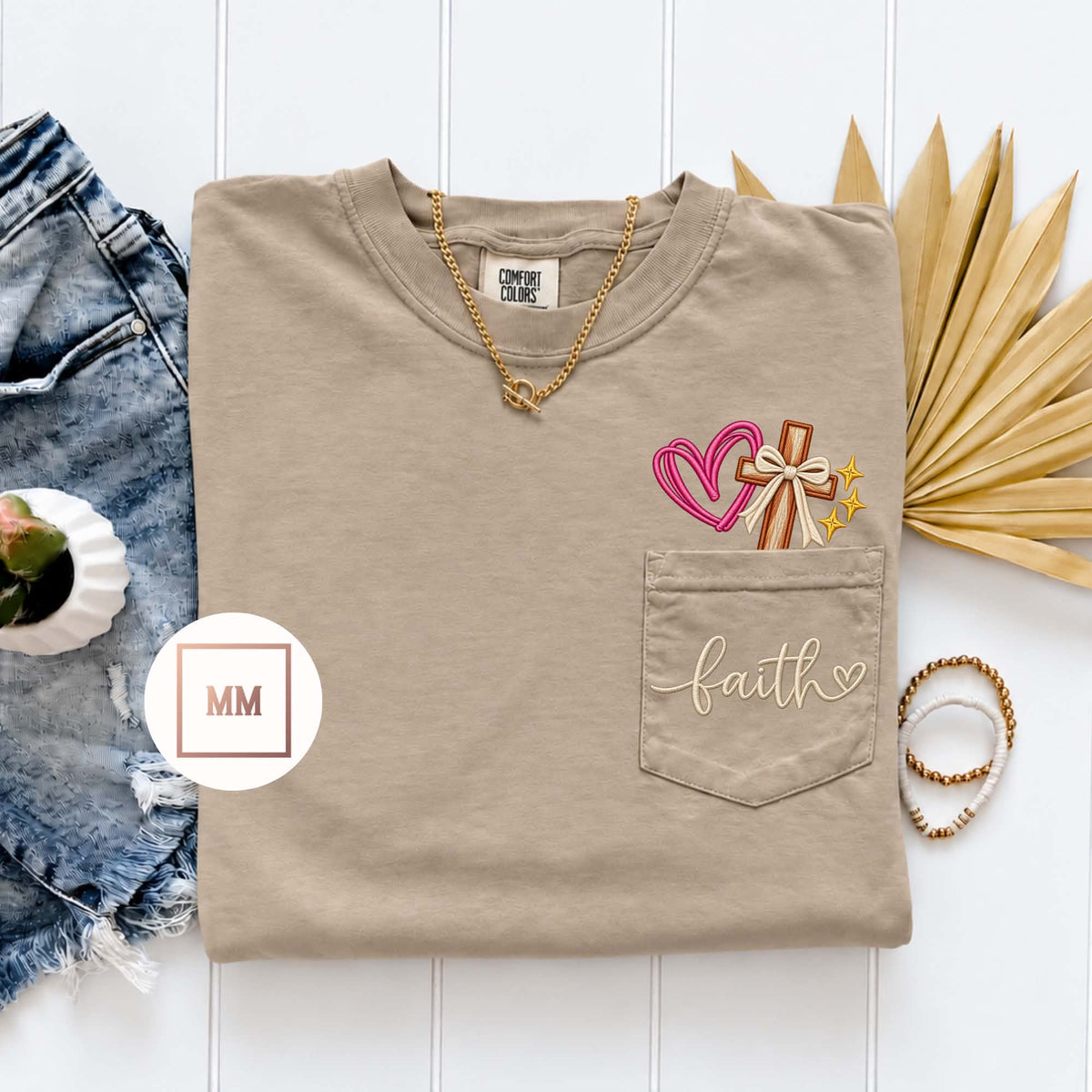 Faith Above All Pocket Tee
