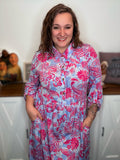 The Effortlessly Iconic Dress- Pink Paisley