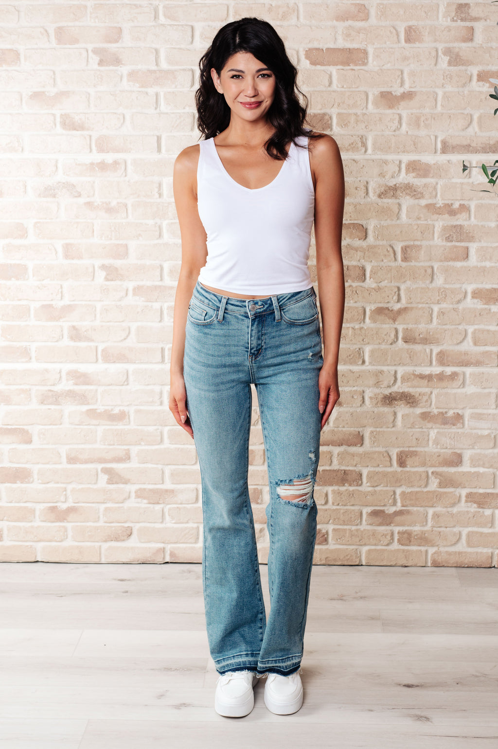 The Carefree Cut Bootcut Judy Blue Jeans