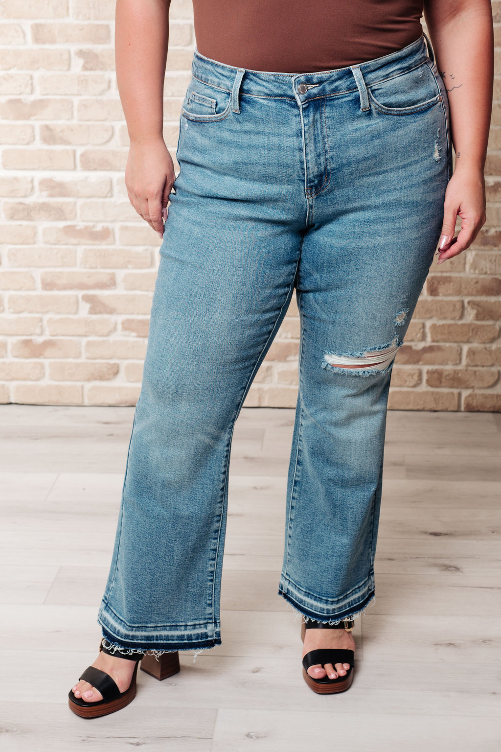 The Carefree Cut Bootcut Judy Blue Jeans