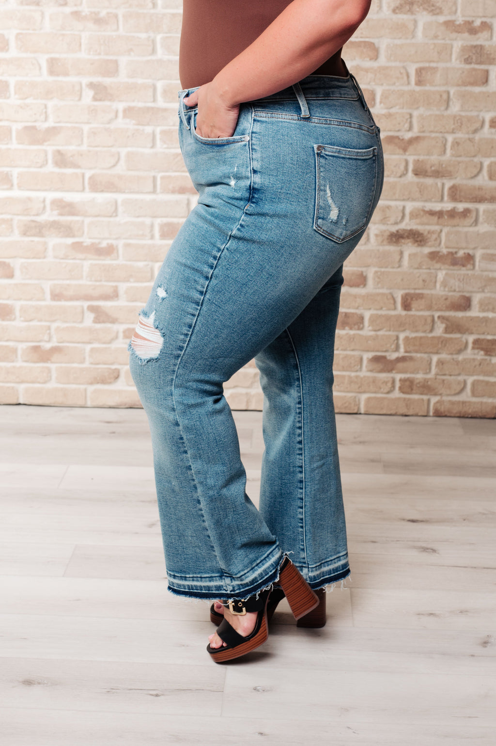 The Carefree Cut Bootcut Judy Blue Jeans