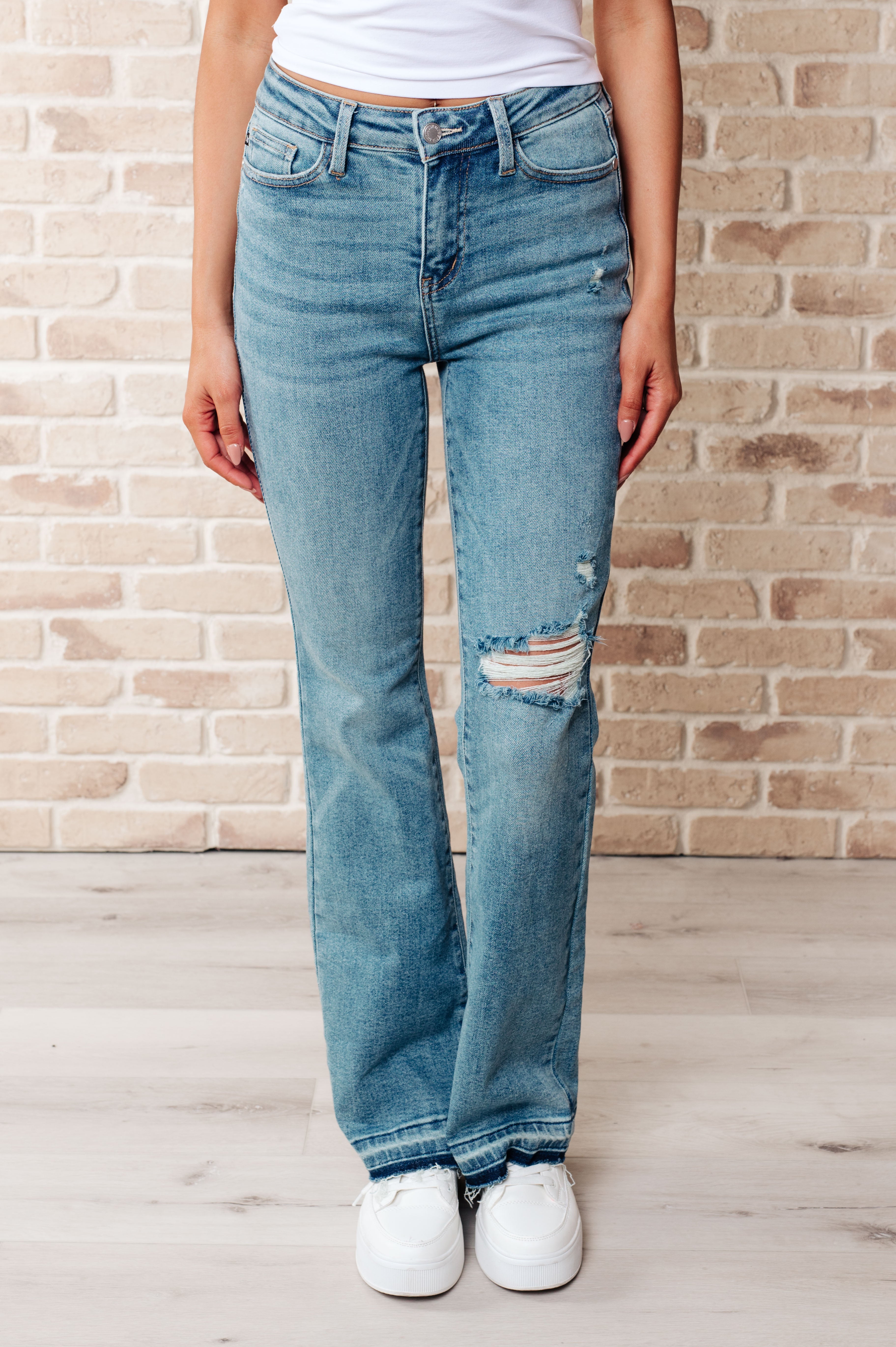 The Carefree Cut Bootcut Judy Blue Jeans
