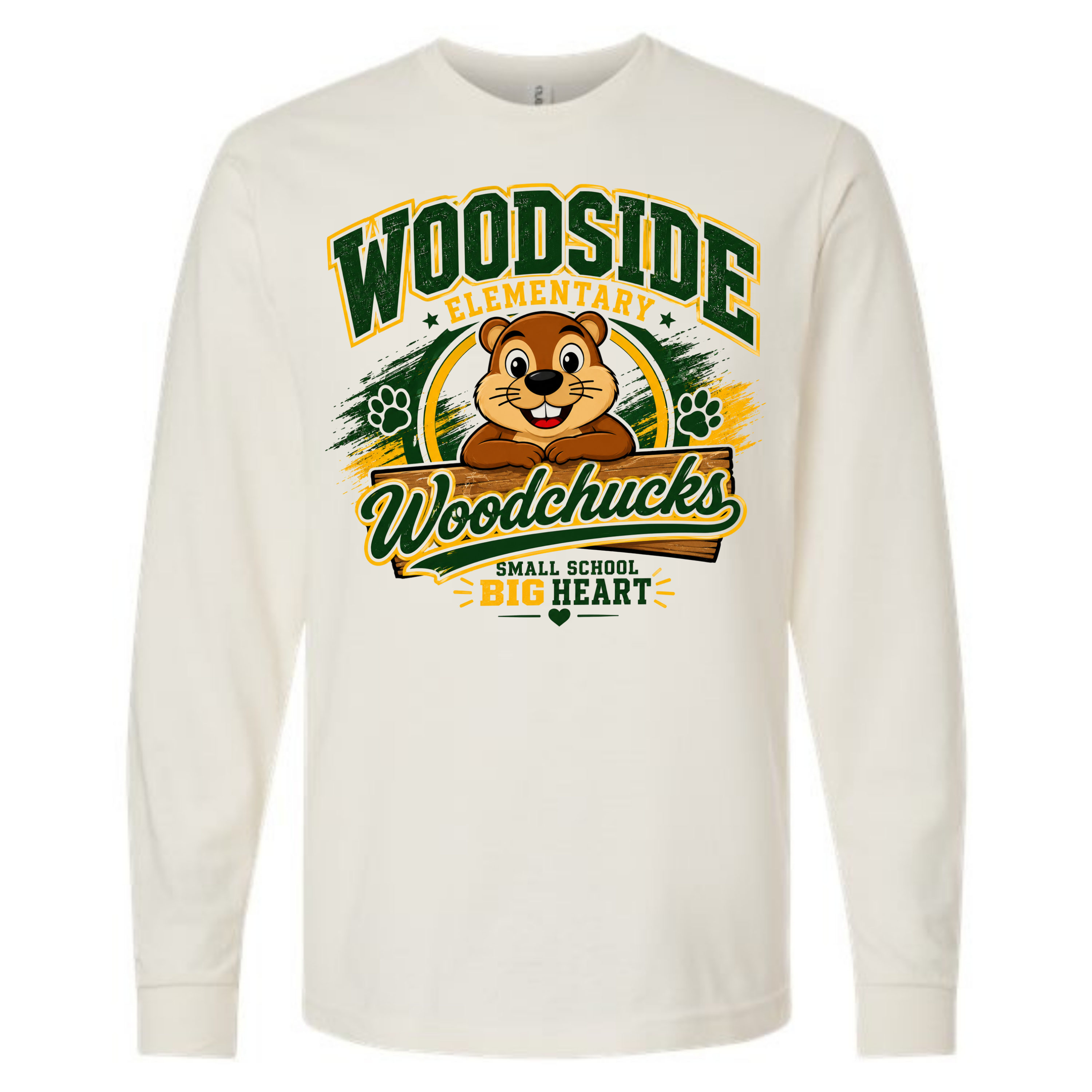 Woodside Small School Big Heart Long Sleeve