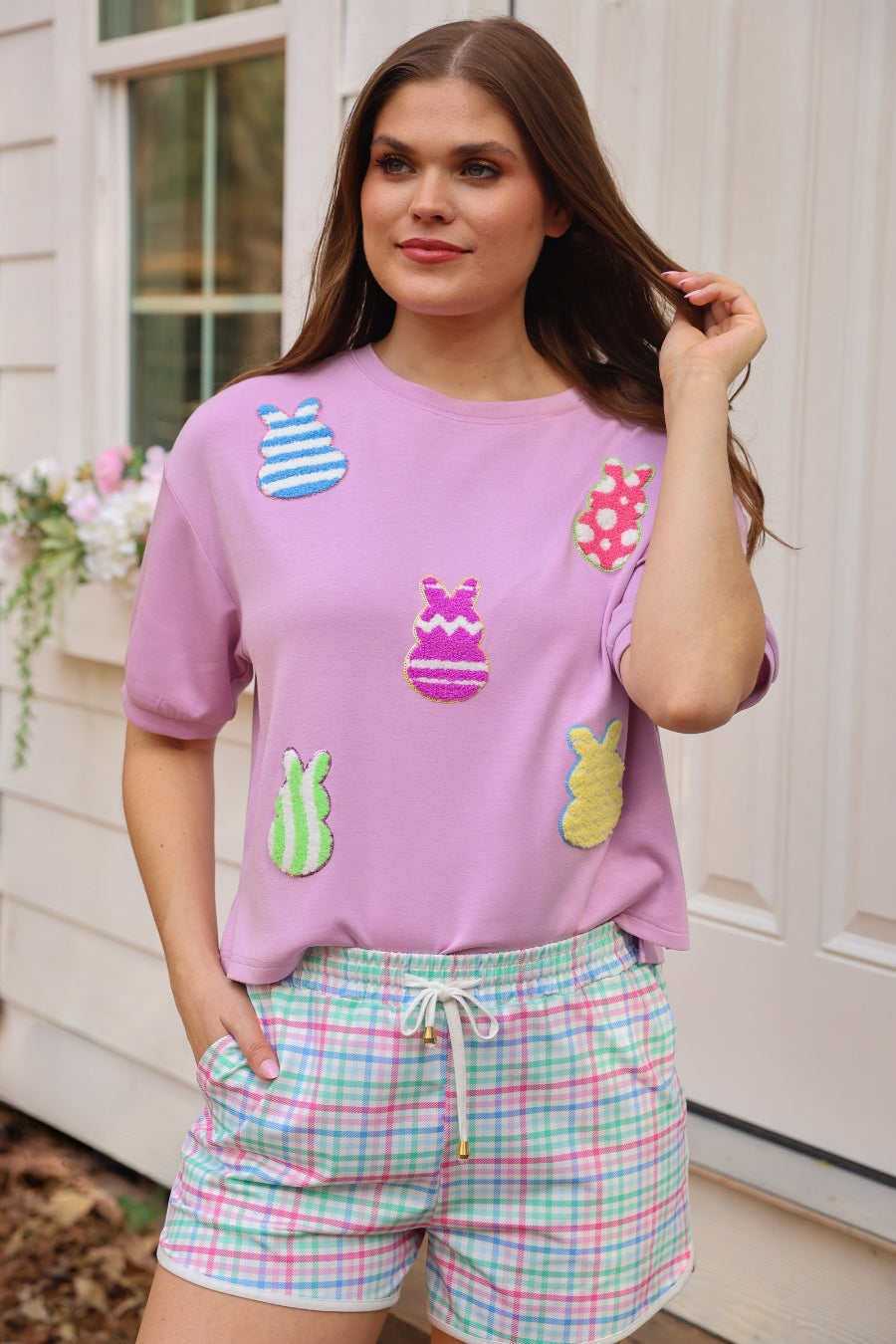 Pastel Plaid Everyday Shorts