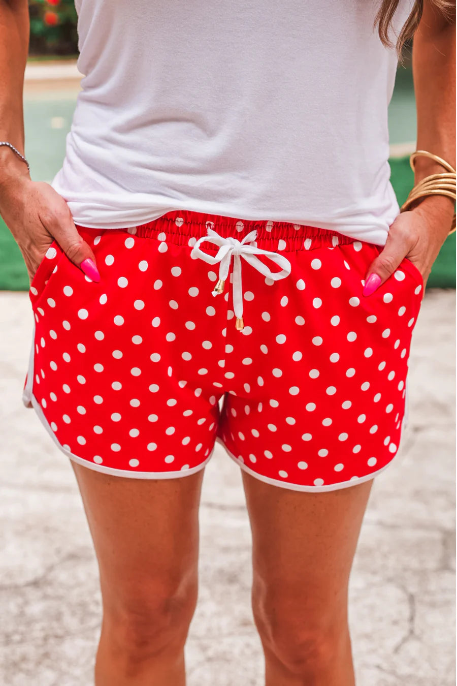 Red Polka Dot Everyday Shorts