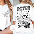 Sassy Skeleton Caffeine Club Tee