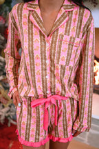 Gingerbread Lane Ruffle Pajama Set