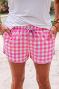 Pink Gingham Everyday Shorts