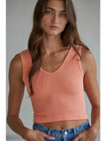 Salty Air Reversible Tank- Peach Sorbet