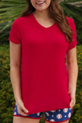 Ruby Red Basic Babe Tee