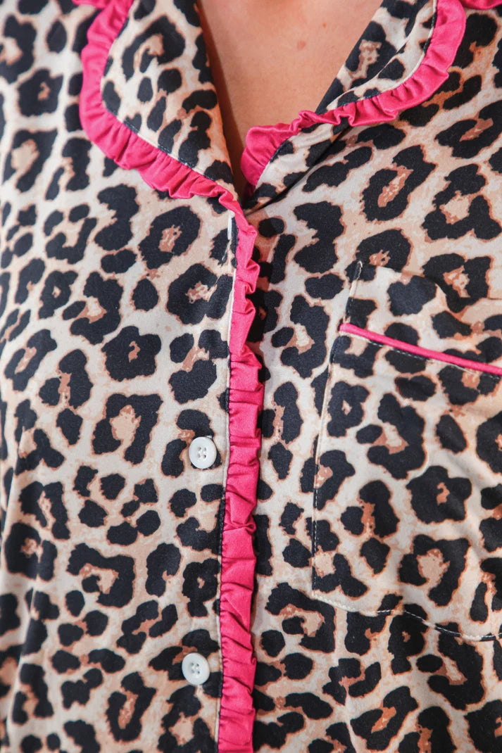 Safari Chic Ruffle Sleep Shirt