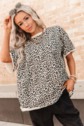 Layover Leopard Ampersand Boyfriend Tee *PREORDER*