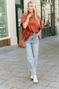 Rust Ampersand Boyfriend Tee *PREORDER*