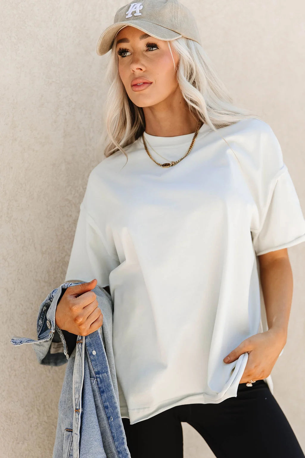 Cashmere Ampersand Boyfriend Tee *PREORDER*