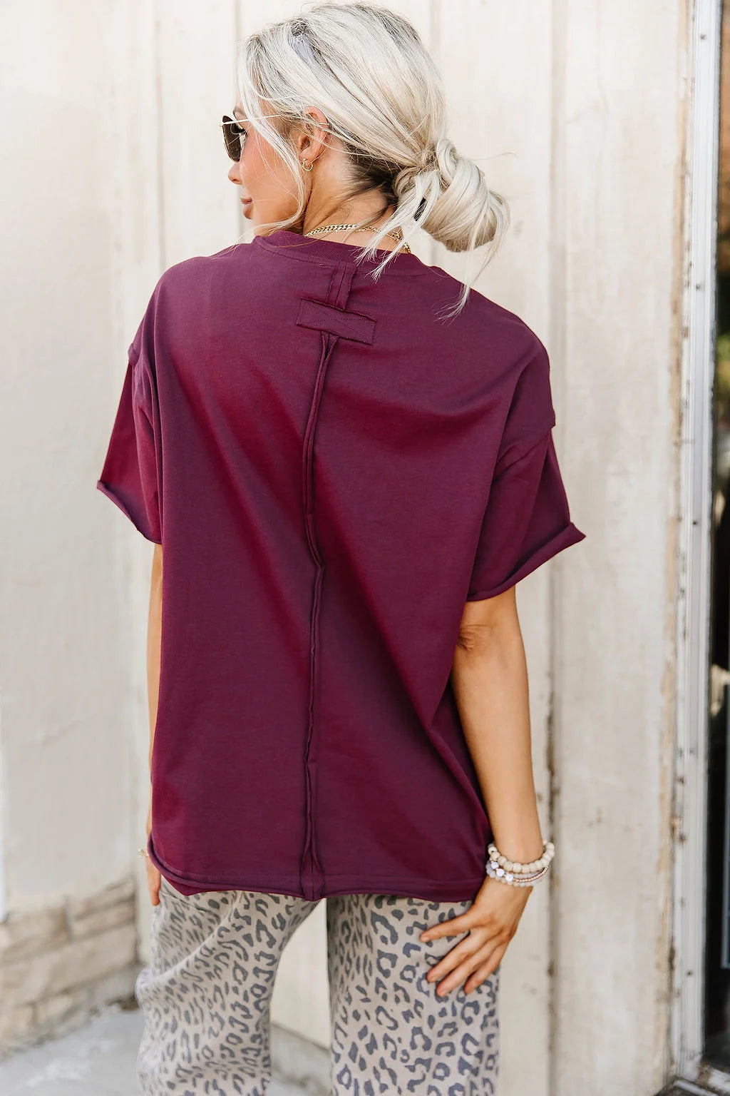 Merlot Ampersand Boyfriend Tee *PREORDER*