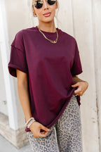 Merlot Ampersand Boyfriend Tee *PREORDER*