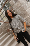 Layover Leopard Ampersand Boyfriend Tee