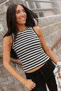 Paris Ampersand Striped Tank