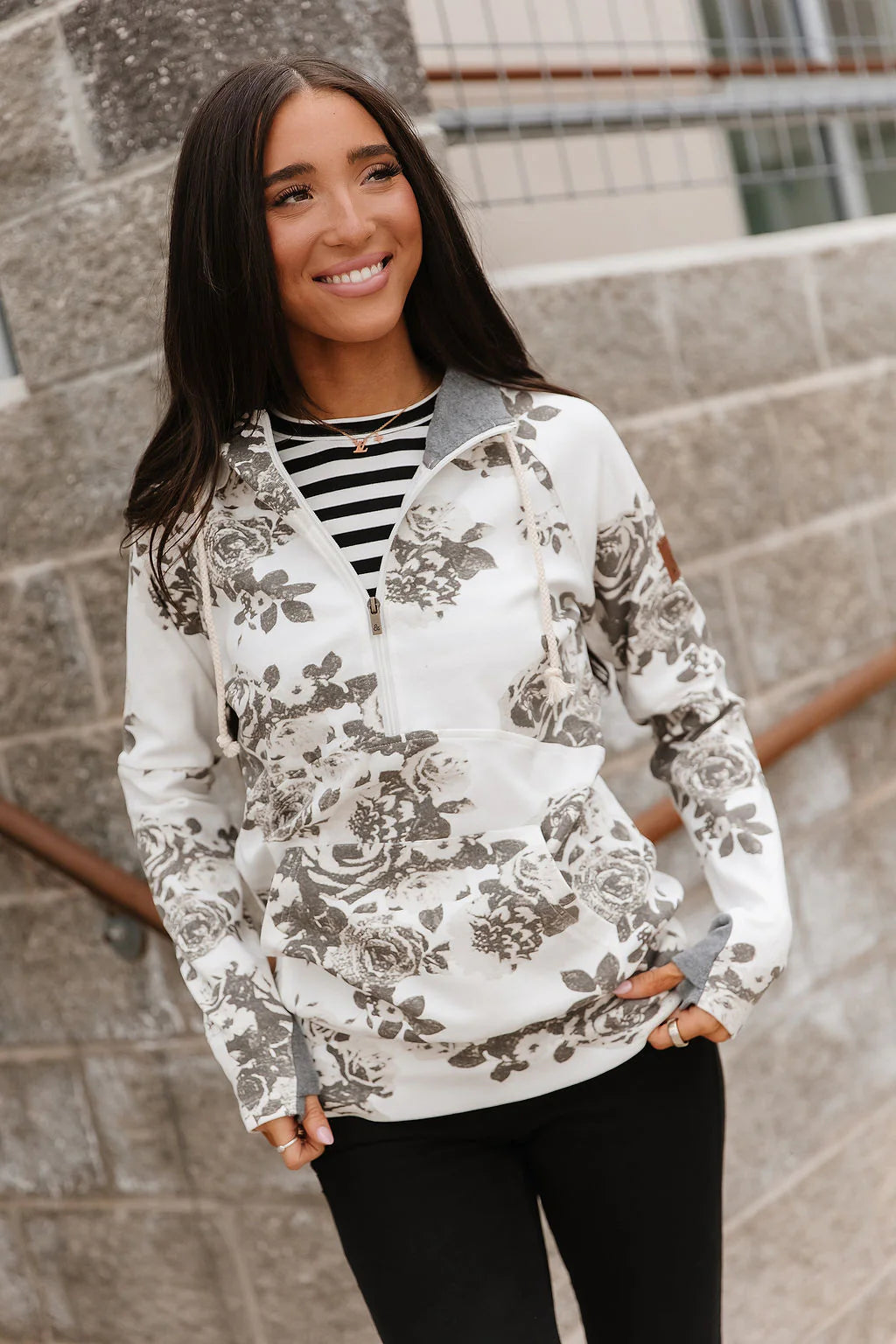 Chasing Moments Ampersand HalfZip Sweatshirt