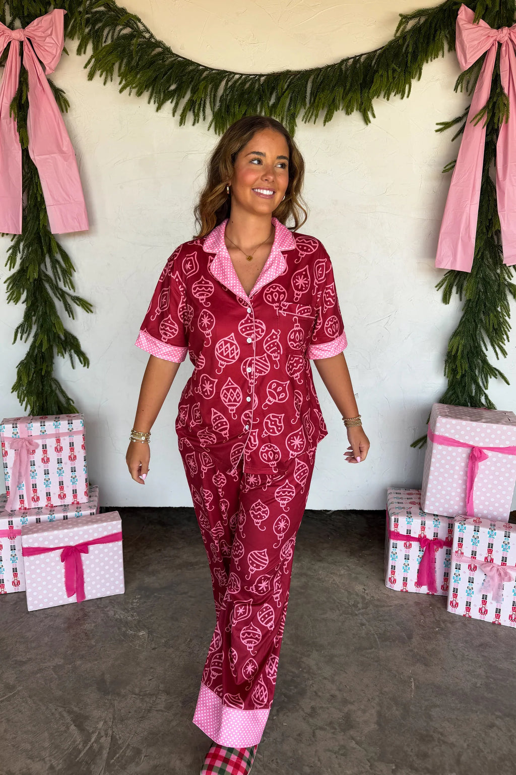 Christmas Morning Luxe PJ Set- Ornaments