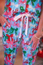 Jingle Bows Ruffle Pajama Set