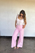 The Floral Charm Blakeley Jeans- Pink