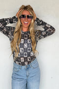 The Dress It Up Mesh Top- Fortune Teller