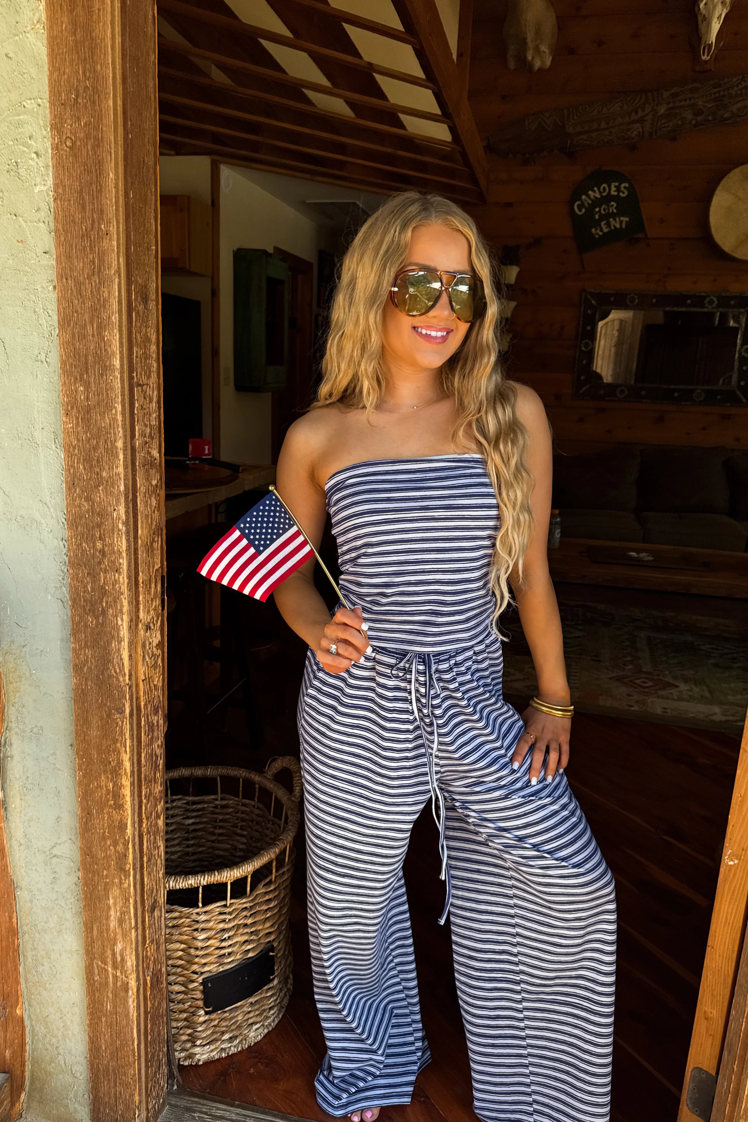 The Sailor Striped Set- Blue