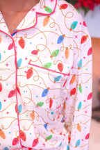 Wrapped in Lights Ruffle Pajama Set