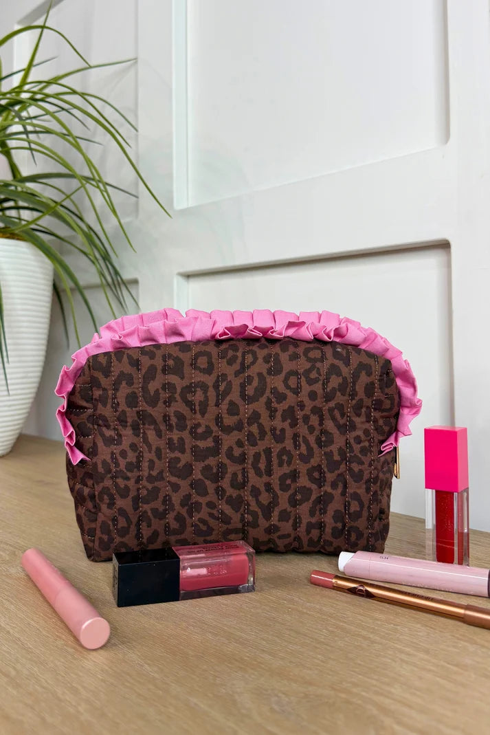Coco Leopard Ruffle Bag
