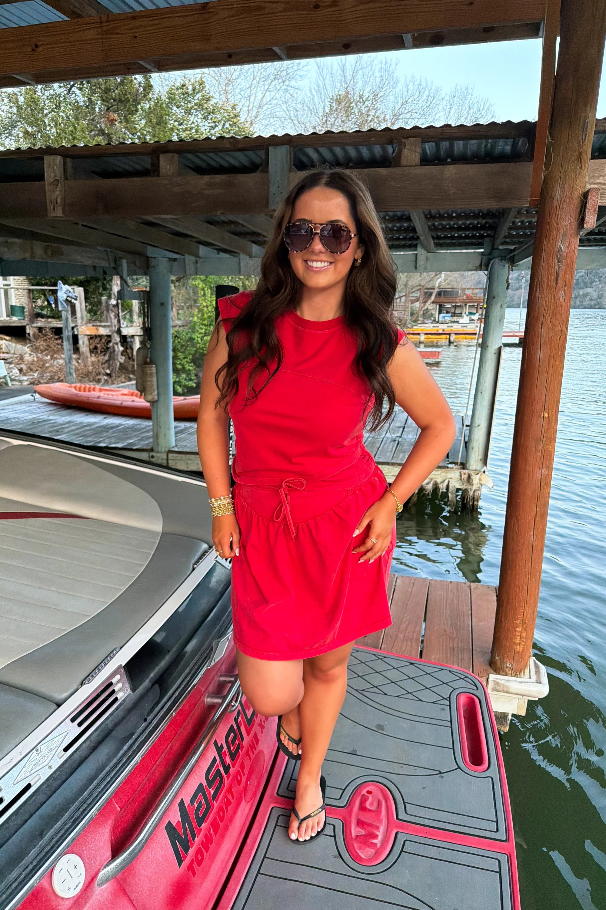 In The Sun Set- Red