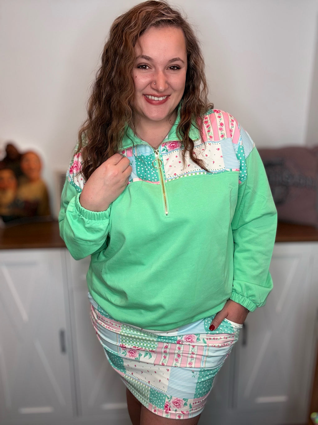 Heirloom Patchwork Printed Pullover