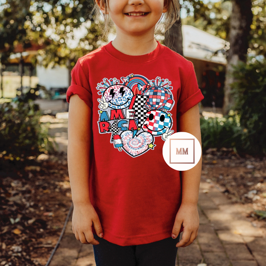 Toddler/Youth Retro America Tee