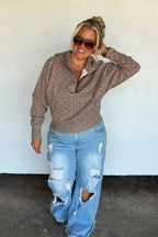 Easy Does It Pullover- Polka Dot