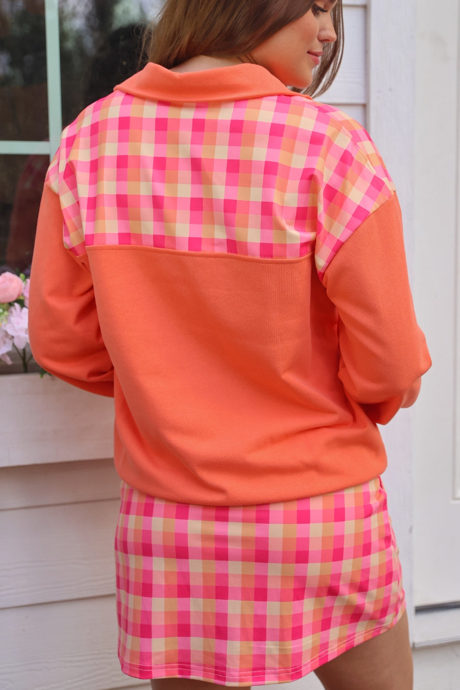 Summer Crush Plaid Printed Pullover