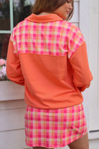 Summer Crush Plaid Printed Pullover