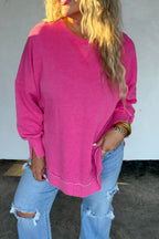 The Everyday Washed Pullover - Pink