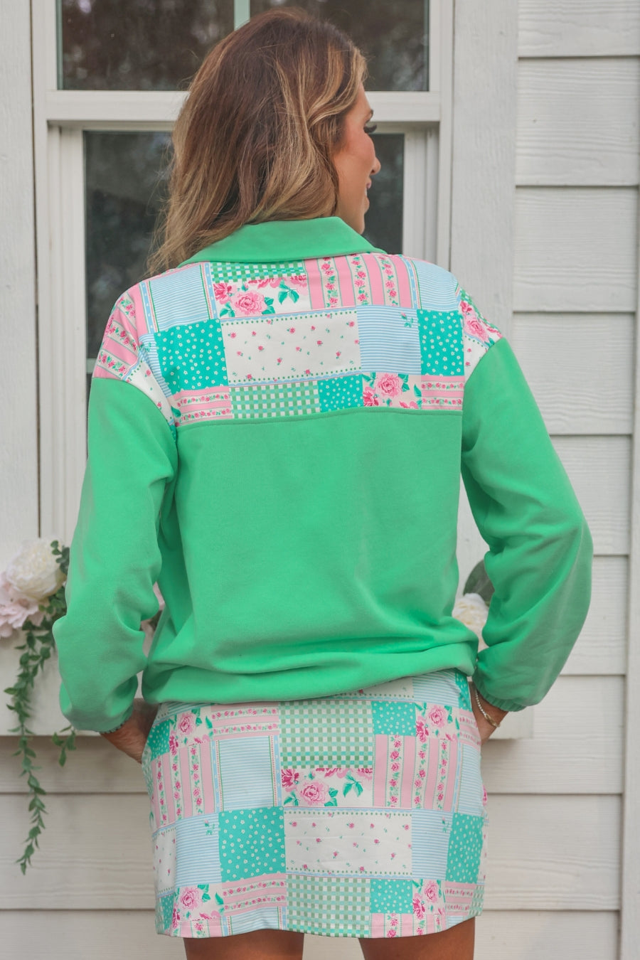 Heirloom Patchwork Printed Pullover