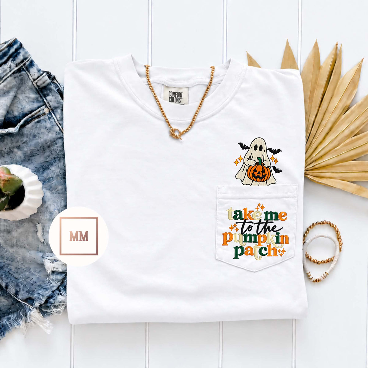 Ghoulish Pumpkin Pocket Tee