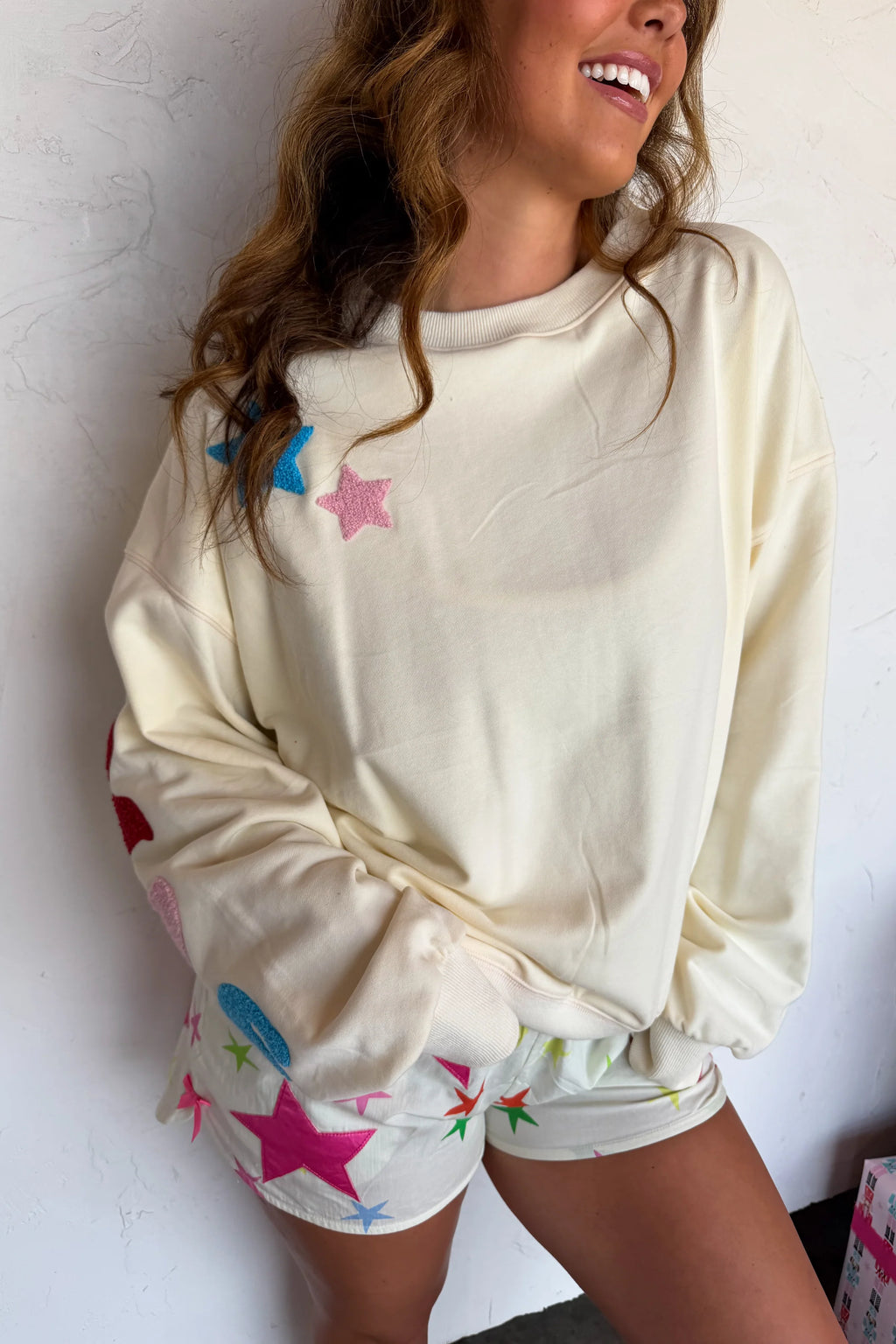 Merry Christmas Sweatshirt- Cream