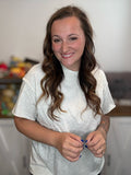 Oatmeal Ampersand Boyfriend Tee