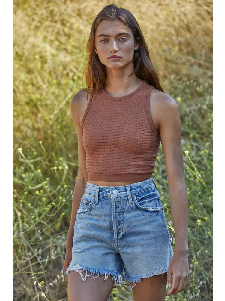 Coastal Breeze Tank- Ginger