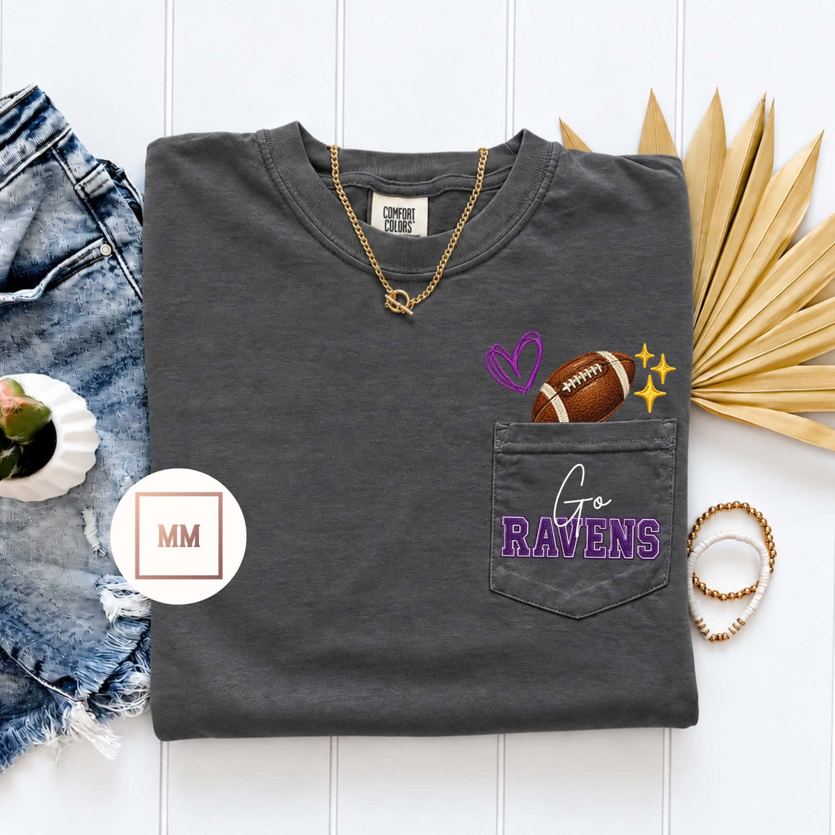 Go Ravens Pocket Tee