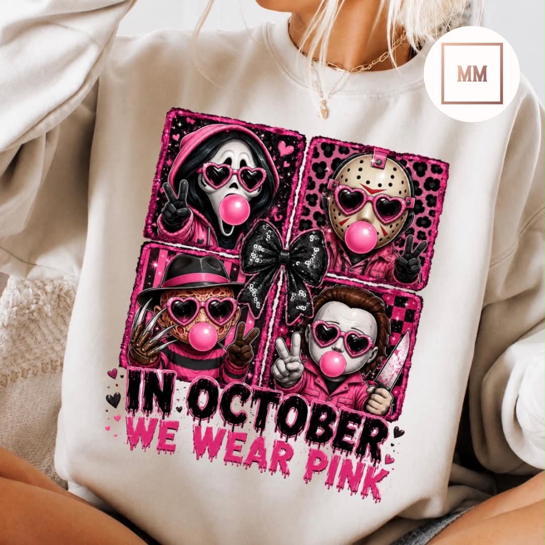Pretty in Pink Slasher Squad Sweatshirt