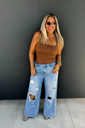 The Effortless Distressed Dad Jeans