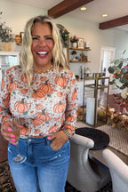 The Dress It Up Mesh Top- Harvest Bloom