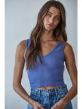 Salty Air Reversible Tank- Blue Jewel
