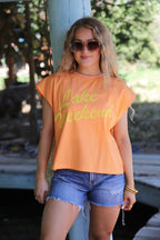 Lake Weekend Tee- Orange