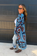 Trading Post Cloud Cardigan - Blue