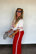 Rally Girl Pants- Red